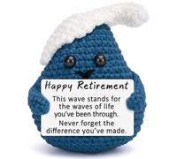YUEYUQIU Retirement Gifts for Men Women, Handmade Crochet Waves Decor, Sentimental Happy Retirement Presents for Coworker Boss Nurse Teacher, Farewell Appreciation Gift, You Make A Difference