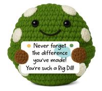 YUEYUQIU Thank You Gifts for Women Men, You Make a Difference Handmade Crochet Pickle Ball, Inspirational Presents for Teacher Nurse Coworker, Appreciation Friendship Farewell Gift