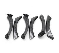 YUEYZHK Car Door Handle Inside Pull Trim Cover for BMW 3 Series E90 E91 2004-2012(RHD Carbon 6PCS)