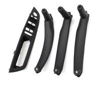 YUEYZHK Car Front Armrest Interior Door Handle Inner Panel Trim Cover for BMW X5 X6 E70 E71 E72 2007-2013(LHD Set Black)