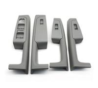 YUEYZHK Car Inner Door Handle Trim Pull Grab Panel Handle Armrest Frame for Skoda for Superb 2008-2013(4PCS Gray)