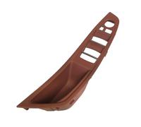 YUEYZHK Car Interior Door Armrest Recessed Panel Door Pull Handle for BMW 5 Series F10 F11 528 530 2010-2017(LHD Redbrown)