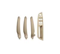 YUEYZHK Car Interior Door Handle Inner Panel Pull Trim Cover Handle Set Armrest for BMW E70 E71 E72 X5 X6 Series(Model A RHD Beige)