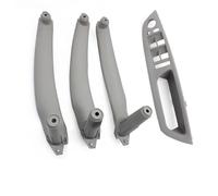 YUEYZHK Car Interior Door Handle Inner Panel Trim Armrest Cover for BMW X5 X6 E70 E71 E72 2007-2014(RHD Gray Set)