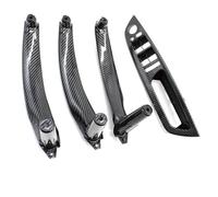 YUEYZHK Car Interior Door Handle Inner Panel Trim Armrest Cover for BMW X5 X6 E70 E71 E72 2007-2014(RHD Moka Set)