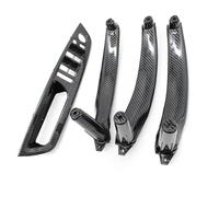YUEYZHK Car Interior Door Handle Inner Panel Trim Armrest Cover for BMW X5 X6 E70 E71 E72 2007-2014(LHD Carbon Set)