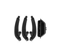 YUEYZHK Car Interior Door Handle Left Right Inner Door Panel Handle Pull Trim Cover for BMW X3 X4 F25 F26 2013-2017(Black RHD 1 Set)