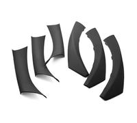 YUEYZHK Car Interior Door Handle Pull Cover Style Decorative for BMW 3 Series E90 E91 328i 2004-2012(RHD Black)