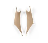 YUEYZHK Car Interior Door Handle Trim Protective for BMW 3 4 Series F35 2012-2018(Beige-2Pcs)