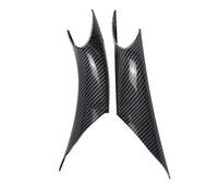 YUEYZHK Car Interior Door Handles Cover Front Rear Doors Handle Pull Carrier for BMW 3 4 Series F30 F35 2012-2016(Fiber Texture)