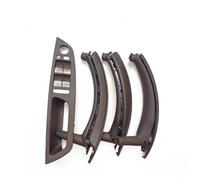YUEYZHK Car Interior Door Window Switch Panel Pull Handle Cover for BMW X5 X6 E70 E71 2007-2014(LHD Set Moka)
