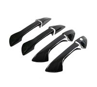 YUEYZHK Car Upgrade Carbon Fiber Chrome Silver Door Bowl Handle Cover for Eighth Generation for Accord 2008 2009 2010-2013(Type I)