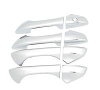 YUEYZHK Car Upgrade Carbon Fiber Chrome Silver Door Bowl Handle Cover for Eighth Generation for Accord 2008 2009 2010-2013(Type E)