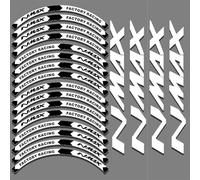 YUEYZHK Fashionable strip edge 16pcs Motorcycle Wheel Sticker Rim Decals Accessories For Y&amaha Nmax 125 155 2021 2020(Style 1)