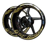 YUEYZHK Fashionable strip edge Motorcycle Wheel Decals Sticker Wheel Sticker Decal Set Accessories For Suzuki GSF1250 GSF 1250 Bandit(Style 4)
