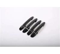 YUEYZHK for Mazda CX-8 CX8 2017 2018 2019 2020 Car Decorative ABS Silver Carbon Fiber Glossy Black Door Handle Cover Trims(Type A)