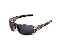 YUEZHAN Sunglasses For Men Camouflage Polarized Fishing Glasses Men Women Cycling Hiking Driving Sunglasses Outdoor Sport Eyewear Camo Riding Windproof Camouflagegray