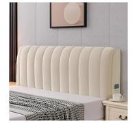 YUEZHONG Bed Headboard Cover, Velvet Bed Headboard Cover for Full Queen Size, Quilted Thicken Headboard Padding Protector Cover Bedroom Decor, Washable(Beige,180x60cm/71x24in)