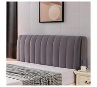 YUEZHONG Bed Headboard Cover, Velvet Bed Headboard Cover for Full Queen Size, Quilted Thicken Headboard Padding Protector Cover Bedroom Decor, Washable(Drak Gray,220x75cm/87x30in)