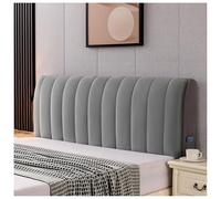 YUEZHONG Bed Headboard Cover, Velvet Bed Headboard Cover for Full Queen Size, Quilted Thicken Headboard Padding Protector Cover Bedroom Decor, Washable(Light Gray,120x60cm/47x24in)