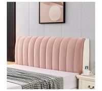 YUEZHONG Bed Headboard Cover, Velvet Bed Headboard Cover for Full Queen Size, Quilted Thicken Headboard Padding Protector Cover Bedroom Decor, Washable(Pink,150x60cm/59x24in)