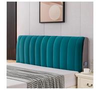 YUEZHONG Bed Headboard Cover, Velvet Bed Headboard Cover for Full Queen Size, Quilted Thicken Headboard Padding Protector Cover Bedroom Decor, Washable(Green,150x60cm/59x24in)