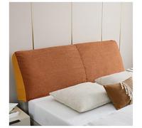 YUEZHONG Linen Fabric Headboard Cover for Twin Full Cal King Queen Size, Anti-scratch Dustproof Headboard Protector Bed Head Cover for Bedroom Decor(Orange,200x70cm/79x28in)
