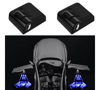 yufana 2 Pack Car Door Light Projector, Car Projector Light LED Car Welcome Light, 175 x 110 x 37 mm, Door Welcome Light, Door Welcome Light LED Blue Mask Light for All Cars (Blue Logo)