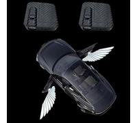 yufana Car Projector Light LED Car Welcome Light, Car Door Welcome Light, Projection Welcome Light, Car Door Welcome Light LED Light, Suitable for All Cars (Angel Wings Logo)