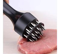 yufana Meat Tenderizer Needle,21 Pin Stainless Steel Meat Tenderizer Needle Tool Meat Tenderizer Pine Meat Needle with Pinholes Needle,for Steak Chicken Fish Pork(Black)