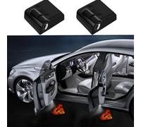 yufana Pack of 2 Wireless Car Door HD Projector Light, Car Door Welcome LED Light, Personalised Car Door Logo Light Projector, Suitable for All Cars (Red Superman Logo)