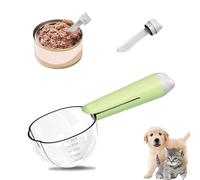 Yufana Pet Food Measuring Spoon for Dogs and Dry Feed - Accurate Measurement Tool for Rice, Flour, Soybeans and Other Cereals (Green)