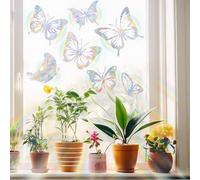 yufana Sun Catchers for Windows,23 Pieces Window Decals For Bird Strikes, Window Clings Prevent Birds From Hitting, Prism Window Sticker Bird Protection, Rainbow Film Window Window