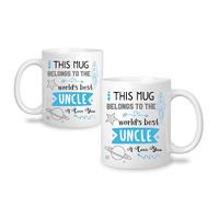 Yufansd Uncle Gifts from Niece Best Uncle Mug - Ceramic Coffee/Tea Cup, 11 oz, White - Perfect for Christmas, Father's Day, Birthday Gifts from Nephew