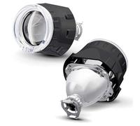 YUFANYA 2.5 Inch H1 8.1 Ver Bixenon Projector Lens High&Low Beam Function with Black Shrouds Mask,Fit for H1 H4 H7 Car Motorcycle Retrofit