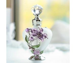 YUFENG Refillable Empty Flower Crystal Perfume Bottle Handmade Home Decor Lady Wedding Gift (daisy)