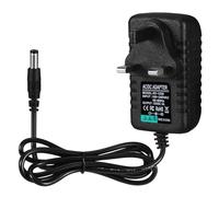 YUFFQOPC 12V2A Power Supply Adapter AC/DC Converter 100-240AC 50-60HZ to 12V2A, 5.5×2.5mm British Standard Plug Power Adapter, Suitable for LED Light Strips, Routers, Audio-Visual Products