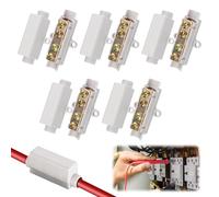 YUFFQOPC 5pcs Terminal Block, 1000V 100A High Power Splice Terminal Block with Flame Retardant Shell, Zk-1116 Brass Conductor Cable Kit for Electricity Meter, Home Wiring