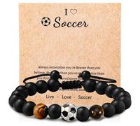 YUFFQOPC Football Gifts for Boys,Football Bracelets for Boys Football Gifts for Teenage Boys Age 8 9 10 11 12 13 14 15 Years Old,Birthday Christmas Graduation Gifts for Son Grandson Nephew Brother