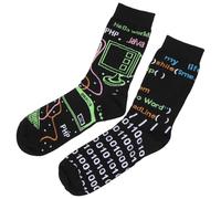YUFFQOPC Funny Novelty Socks for Men Women, Multicoloured Motif, Unisex Cotton Calf Socks, Crazy Christmas Colorful Birthday Gifts
