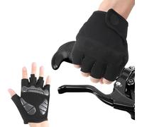 YUFFQOPC Mountain Bike Gloves,Fingerless Cycling Gloves,Climbing Gloves with 5mm Thick Palm Cushion,S/M/L/Xl Cycle Gloves Fingerless,Hiking Gloves