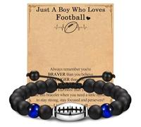 YUFFQOPC Rugby Bracelets for Boys,Football Rugby Gifts for Boys,Rugby Gifts for Teenage Boys Age 8 9 10 11 12 13 14 15 Years Old,Birthday Christmas Graduation Gifts for Son Grandson Nephew Brother