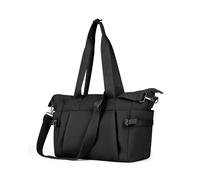 YUFIXO Small Gym Bag for Women, Lightweight Mini Duffle Bag with Wet Compartment, Perfect as a Travel Carry On or Crossbody Weekender for Sport, Workout & Dance, Black