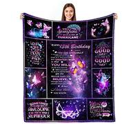 Yufobel 13 Year Old Girl Birthday Gift Ideas, 13 Year Old Girls Gifts, 13th Birthday Gifts for Girl, Birthday Gifts for 13 Year Old Girl, 13th Birthday Decorations for Girl Throw Blanket 60” X 50”