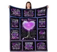 Yufobel Retirement Gifts for Women 2025, Best Retirement Gifts for Coworkers, Retired Gifts for Women, Classy Retirement Gifts for Woman Throw Blanket 50"X60"
