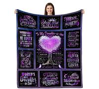 Yufobel Gifts for Daughter-in-Law from Mother-in-Law - Birthday and Future Daughter-in-Law Throw Blanket 60''x50''