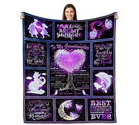 Yufobel Granddaughter Gifts from Grandma, Granddaughter Blanket 60’’x50’’, Birthday Gifts for Granddaughter, Granddaughter Blanket from Grandma, for Granddaughter Throw Blanket