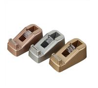 Yufocusqc Small Desk Tape Dispenser Heavy Duty Cute Desktop Tape Dispenser with Weighted Non-Skid Base Suitable for 1 Inch Core Tape (Silver)