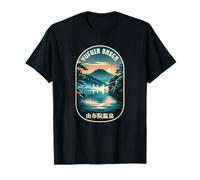 Yufuin Onsen Japan Hot Spring Lake Japanese Kanji Souvenir T-Shirt