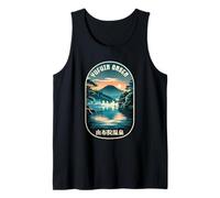 Yufuin Onsen Japan Hot Spring Lake Japanese Kanji Souvenir Tank Top